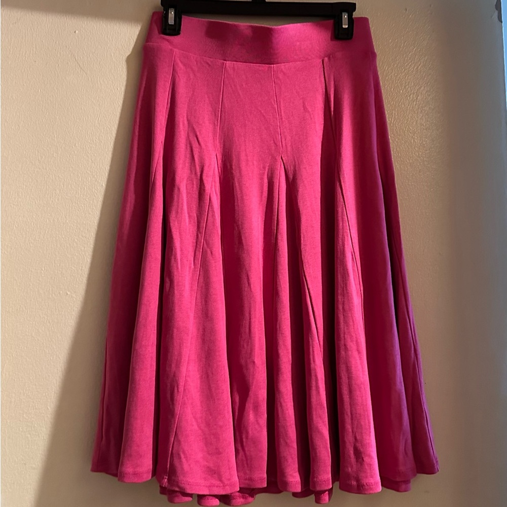 Talbots Vibrant Pink A-Line Skirt